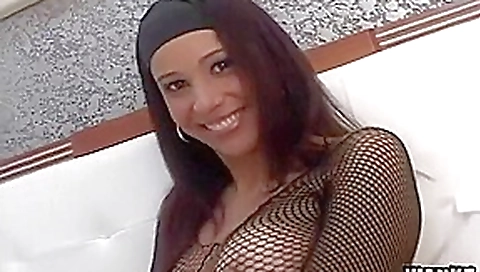 Gorgeous Latina Takes Dick In Both Holes