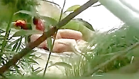 Sexy big tits milf caught cheating outdoor