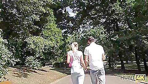 HUNT4K. Guy offered cash for opportunity to fuck beauty at his place
