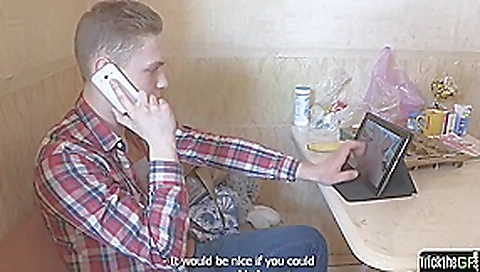 Beautiful euro rides cock during cuckolding