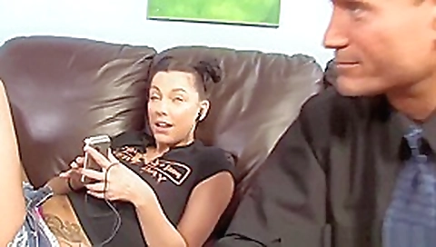 Step father Watches His Step daughter Chayse Evans Goes Black